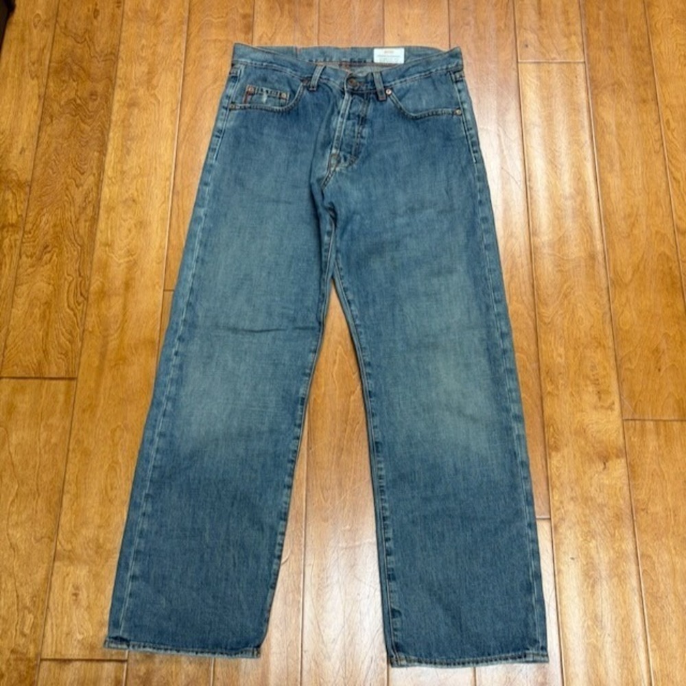 Boss Hugo Boss Selvedge Denim Jeans Comfort Fit Faded Mens Size 33 Designer